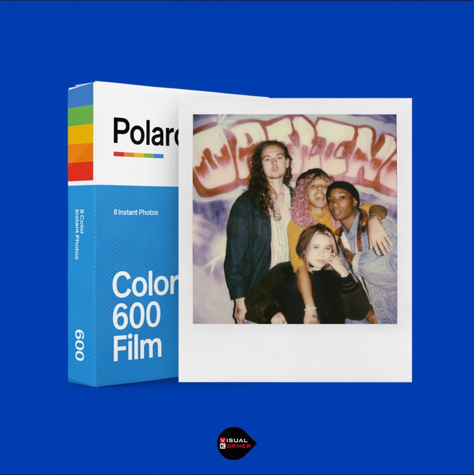 Papel fotográfico  Polaroid B&W 600 Film, Pack de 8, Para Polaroid 600,  Gris